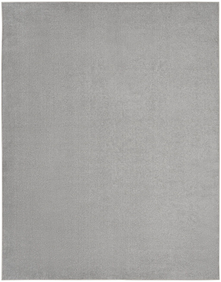 10' X 14' Non Skid Indoor / Outdoor Area Rug - Silver Gray