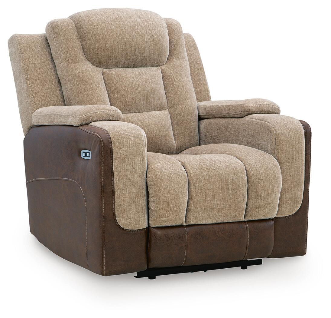 Mixed Motion Power Recliner With Adjustable Headrest