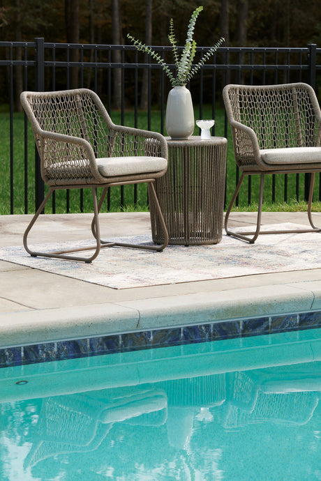 Majors Beach - Outdoor Table And 2 Chairs (Set of 3) - Beige - view 5