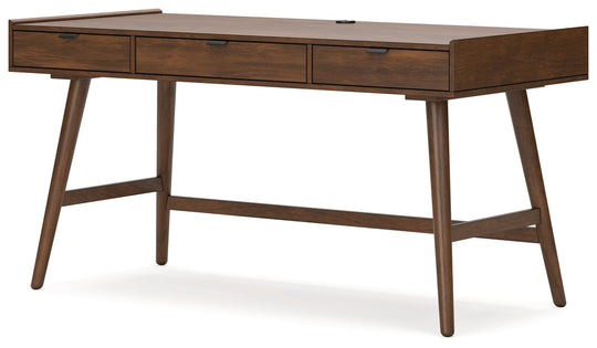 Lyncott - Brown - Home Office Desk by Signature Design by Ashley® | Bel Furniture