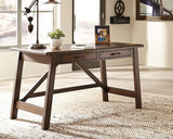 Baldridge - Rustic Brown - Home Office Large Leg Desk by Signature Design by Ashley® | Bel Furniture