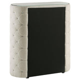 Sonya - 5-Drawer Upholstered Bedroom Chest Of Drawers - Ivory