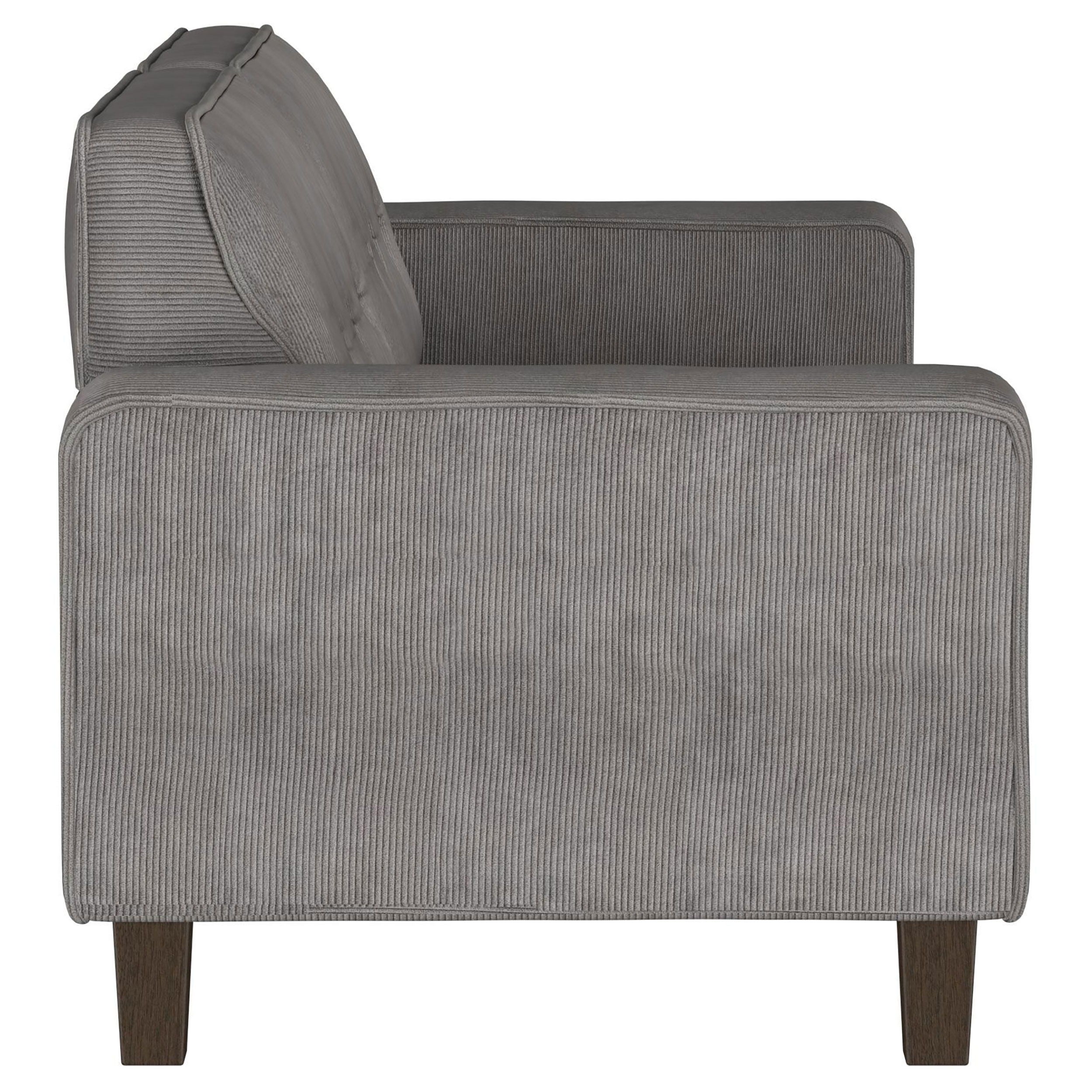 Deerhurst - Upholstered Tufted Track Arm Sofa - Charcoal