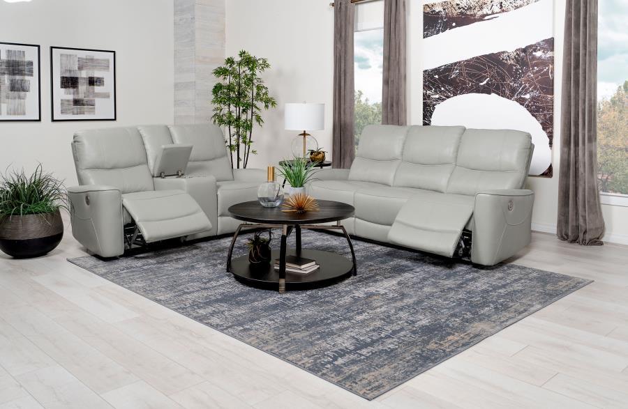 Greenfield - Upholstered Power Reclining Sofa Set