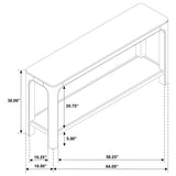 Solano - 64" Entryway Console Sofa Table - Weathered Mango