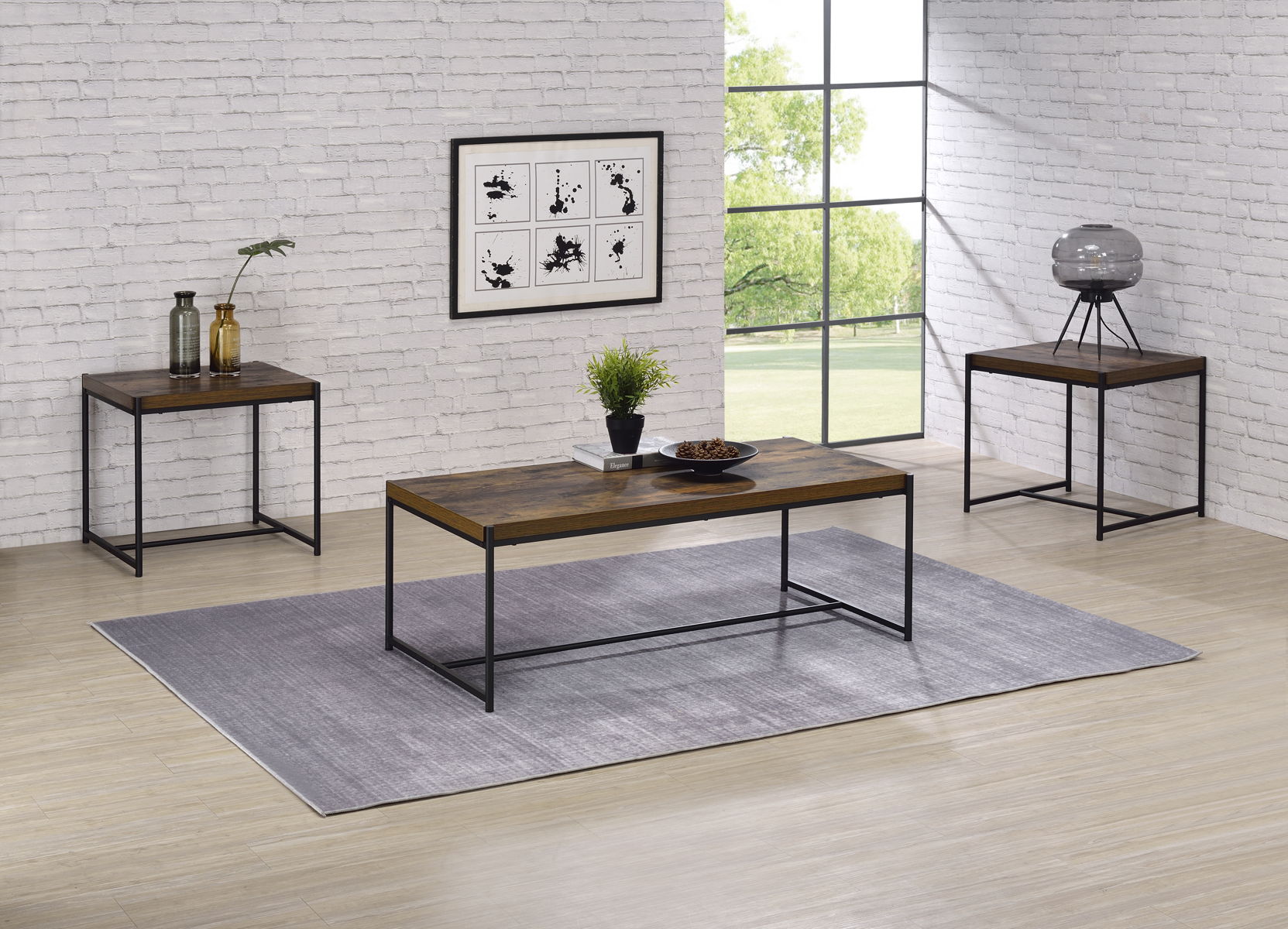 Lennox - 3 Piece Coffee And End Table (Set of 3)