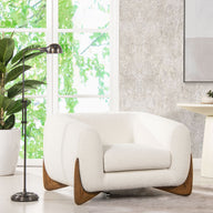 Alpine - Sherpa Arm Chair by Jennifer Taylor Home | Bel Furniture