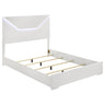Ives - Panel Bed LED Headboard White Queen by Coaster Fine Furniture | Bel Furniture
