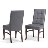 Ezra - Deluxe Dining Chair (Set of 2) - Stone Gray by Simpli-Home | Bel Furniture