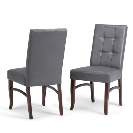 Ezra - Deluxe Dining Chair (Set of 2) - Stone Gray by Simpli-Home | Bel Furniture