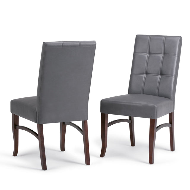 Ezra - Deluxe Dining Chair (Set of 2) - Stone Gray by Simpli-Home | Bel Furniture