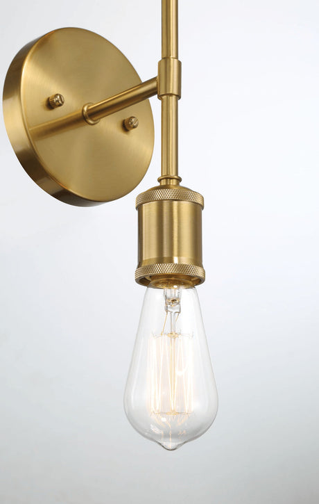 Reverie - Double Lights Bathroom Wall Sconce Over Mirror - Clear / Gold by Ashcroft Furniture | Bel Furniture