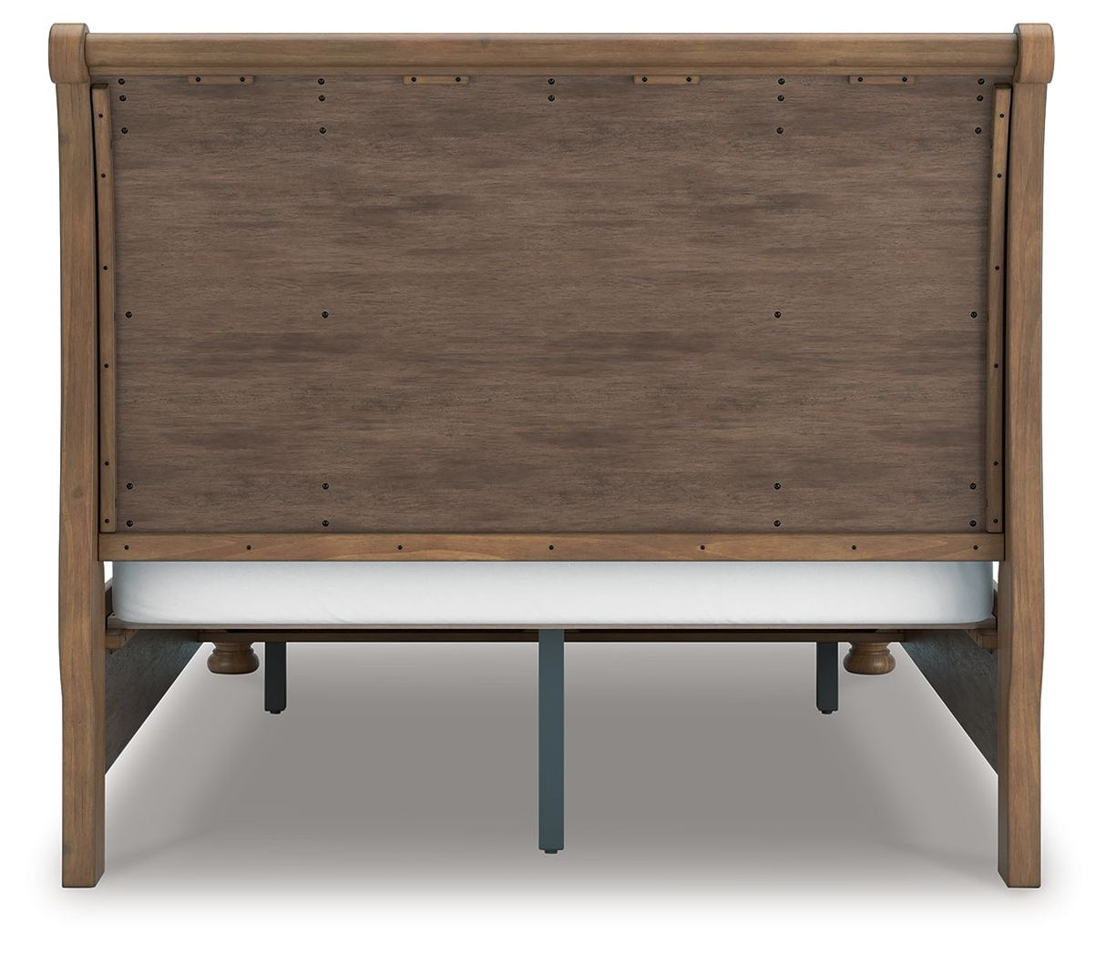 Feddinger - Queen Storage Sleigh Bed - Medium Brown