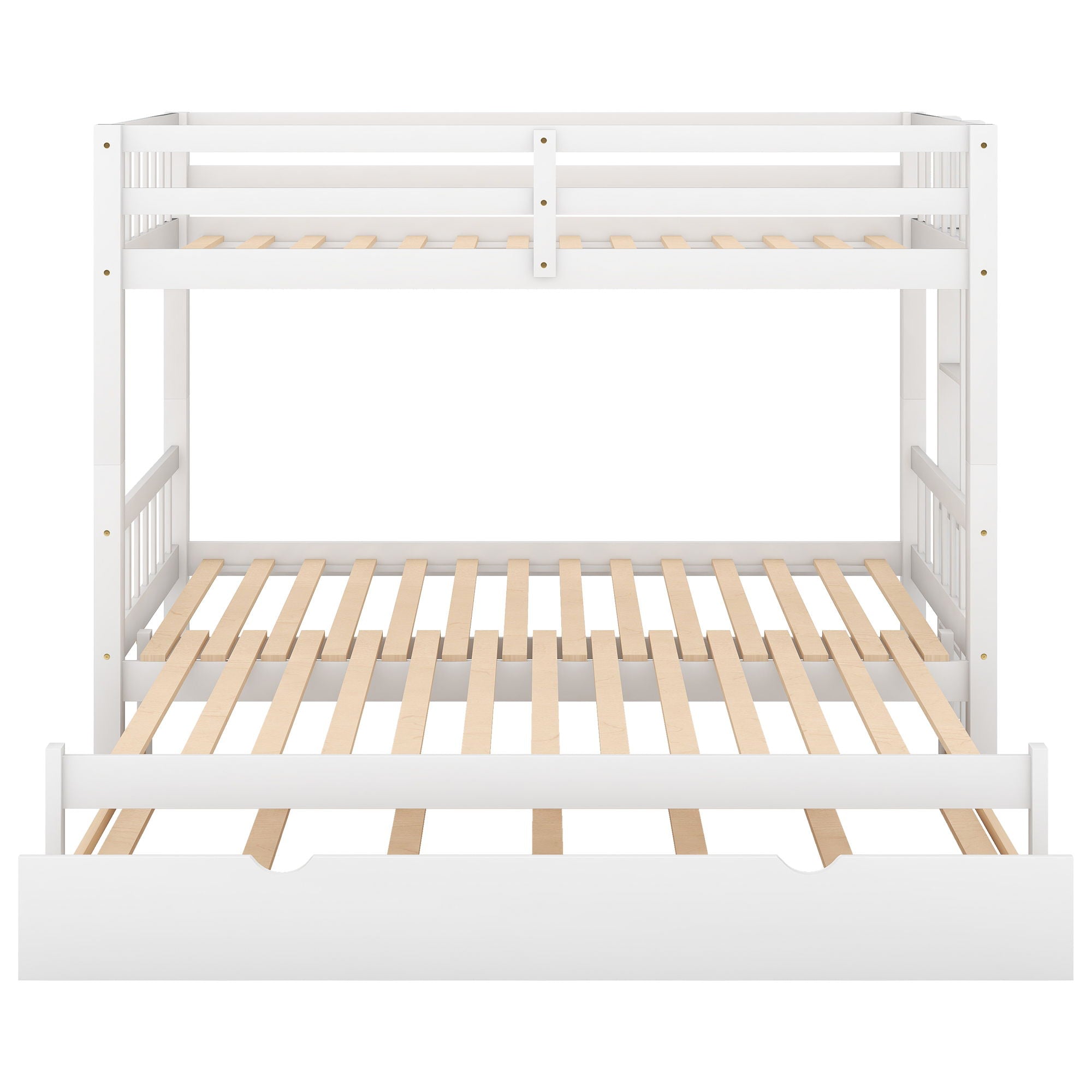 Twin Over Pull-Out Bunk Bed With Trundle