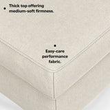 Ava - Versatile Mid Century Ottoman by Simpli-Home | Bel Furniture