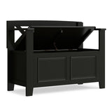 Amherst - Small Transitional Entryway Storage Bench