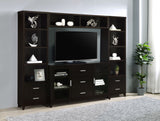 Lewes - 4 Piece TV Entertainment Center - Cappuccino