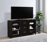 Lewes - 2 Door Engineered Wood TV Stand - Cappuccino