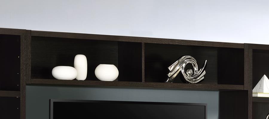 Lewes - Bridge With 2 Encased Storage Compartments - Cappuccino