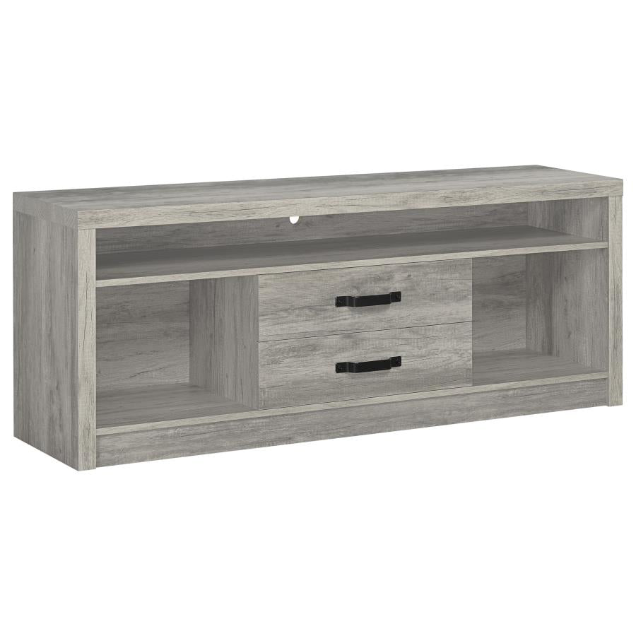 Burke - 3 Piece TV Entertainment Center - Gray Driftwood