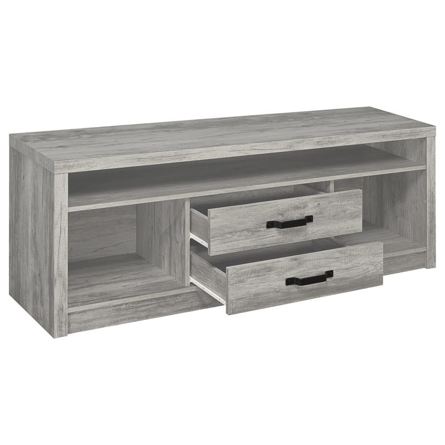 Burke - 3 Piece TV Entertainment Center - Gray Driftwood