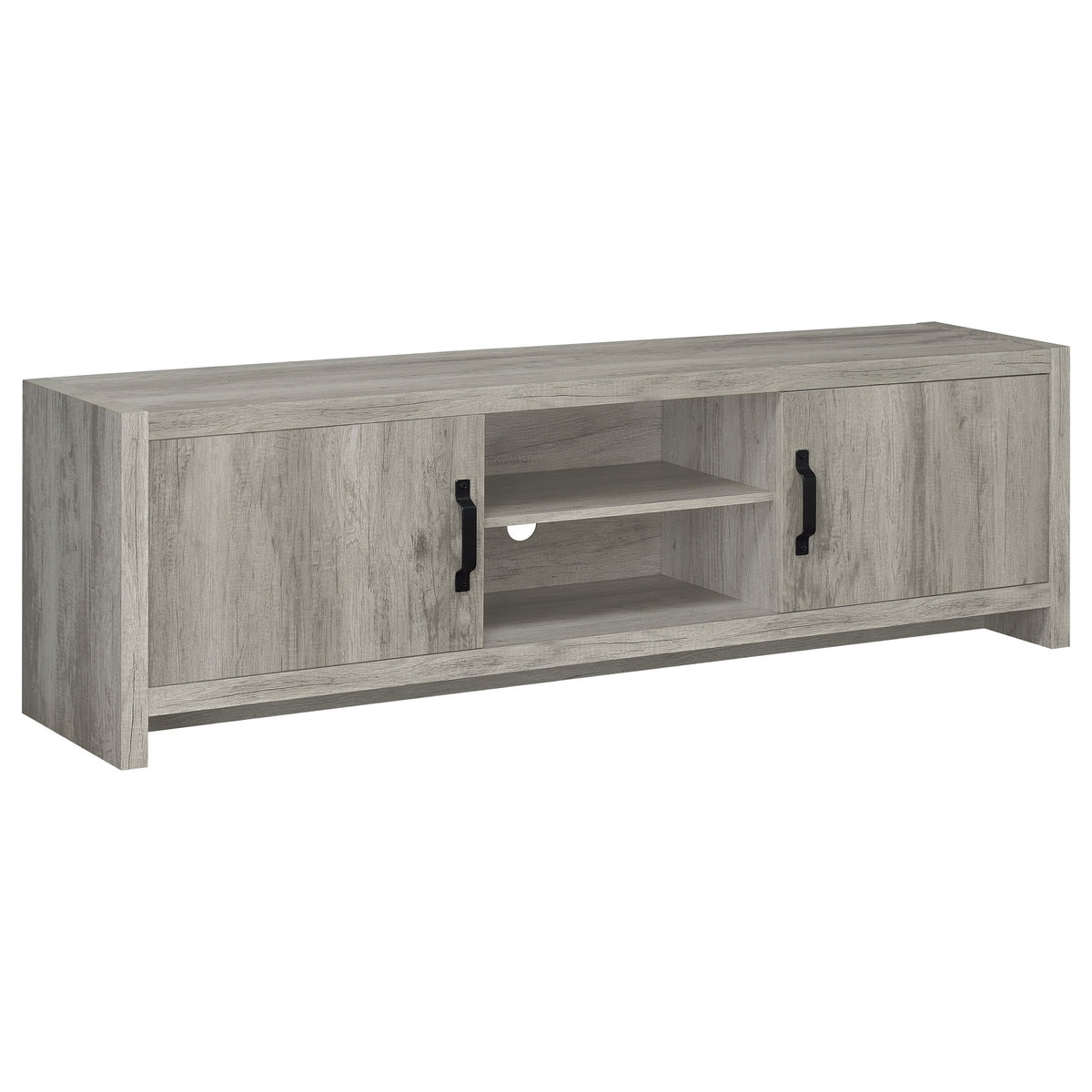 Burke - 2 Door Engineered Wood TV Stand - Gray Driftwood