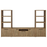 Tabby - 3-Shelf Engineered Wood Media Tower - Mango