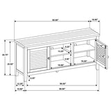 Concord - 2-Door TV Stand Console - Distressed Java