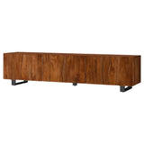 Trask - Wood TV Stand Media Console - Mango Brown