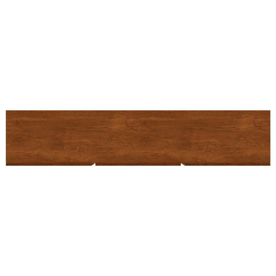 Trask - Wood TV Stand Media Console - Mango Brown