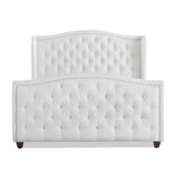 Marcella - Upholstered Shelter Headboard Bed Set by Jennifer Taylor Home | Bel Furniture