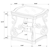 Laney - 1-Shelf Glass Top Rectangular Table