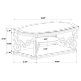 Laney - 1-Shelf Glass Top Rectangular Table