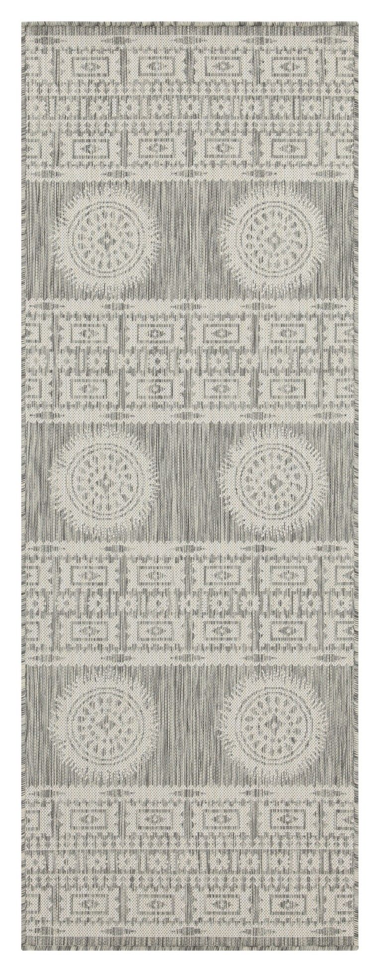 Sunshine - 2'7" X 7'3" Indoor / Outdoor Area Rug Gray by Icona Home Decor | Bel Furniture
