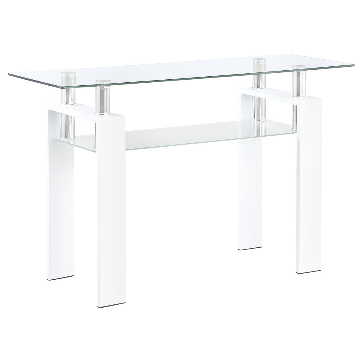 Dyer - 1-Shelf Rectangular Glass Top Table