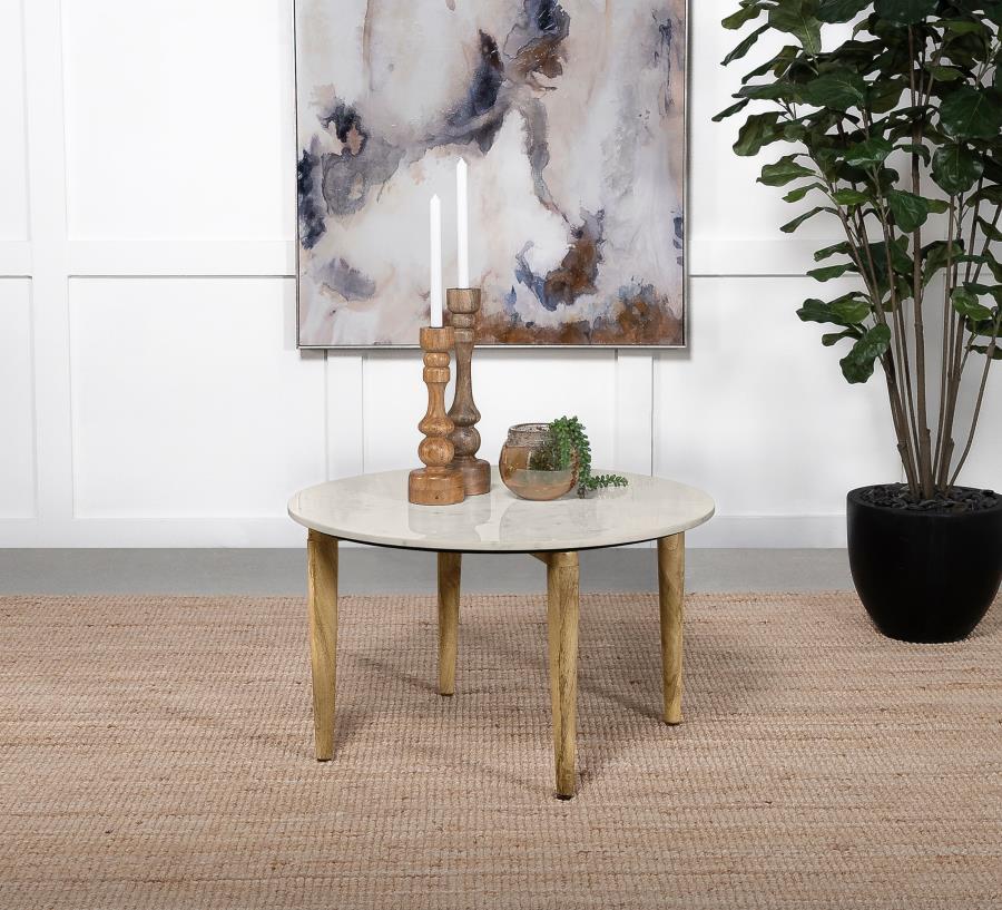 Aldis - Round Marble Top Table