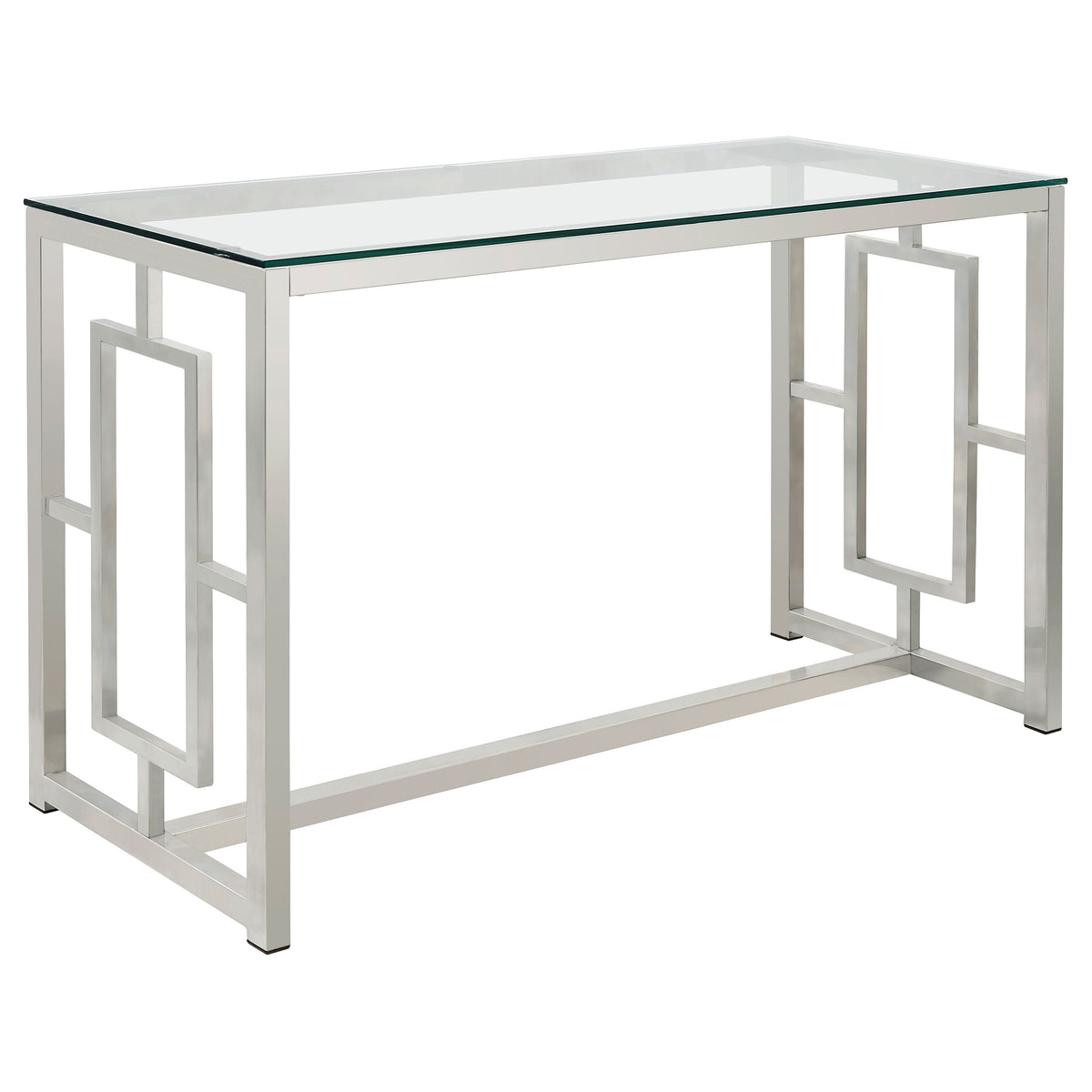 Merced - Glass Top Metal Table