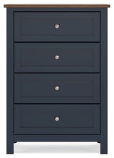 Landocken - Brown / Blue - Four Drawer Chest by Signature Design by Ashley® | Bel Furniture