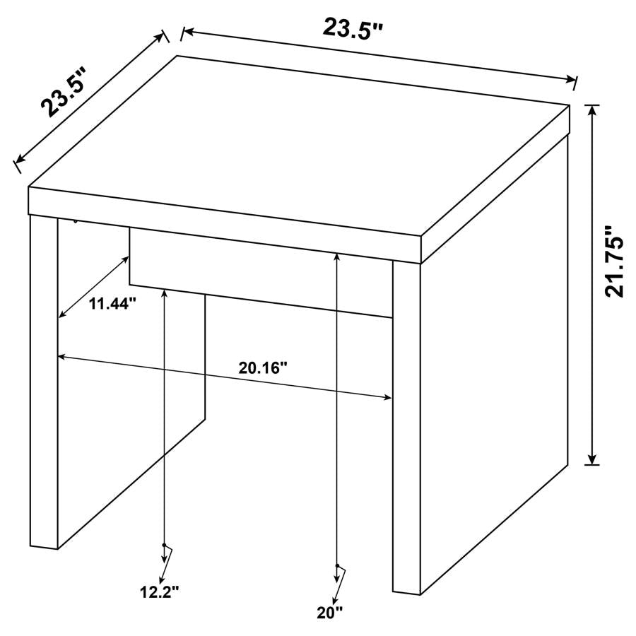 Lynette - Rectangular Engineered Wood Table