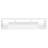 Jude - 2-Drawer Engineered Wood TV Stand - High Gloss White