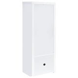 Jude - 3-Shelf Engineered Wood Media Tower - High Gloss White