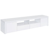 Jude - 2 Door Engineered Wood TV Stand - High Gloss White