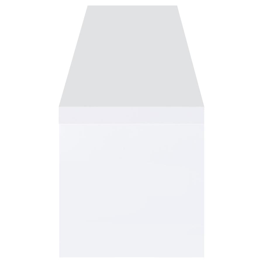 Jude - 2 Door Engineered Wood TV Stand - High Gloss White