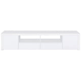 Jude - 2 Door Engineered Wood TV Stand - High Gloss White