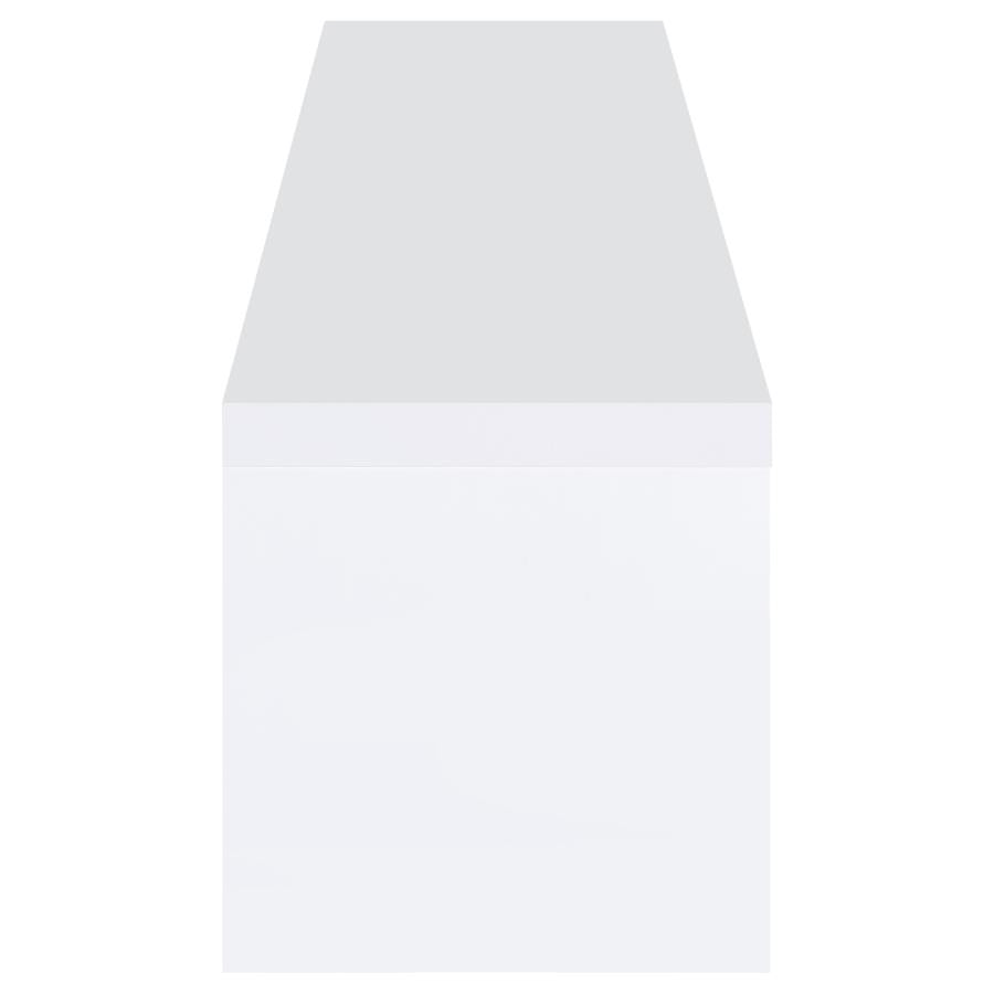 Jude - 2 Door Engineered Wood TV Stand - High Gloss White