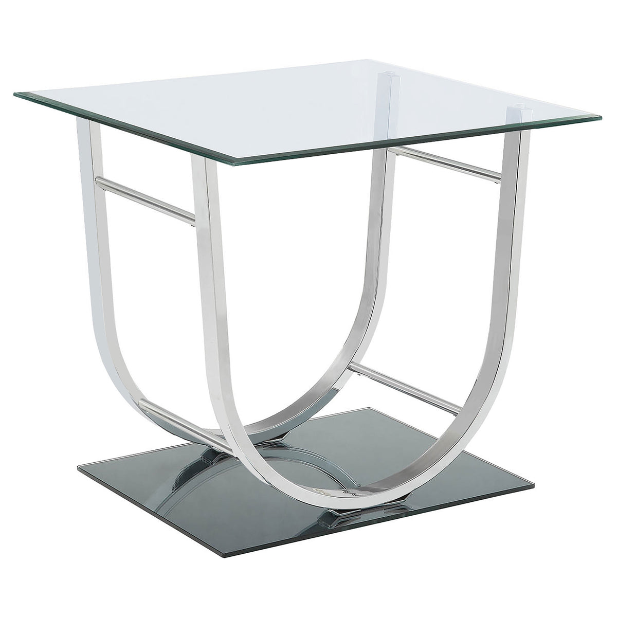 Danville - Rectangular U-Shaped Glass Top Table