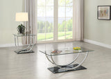 Danville - Glass Top Coffee Table Set