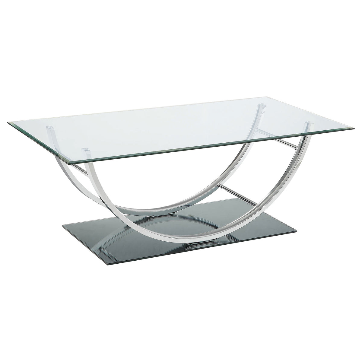 Danville - Rectangular U-Shaped Glass Top Table