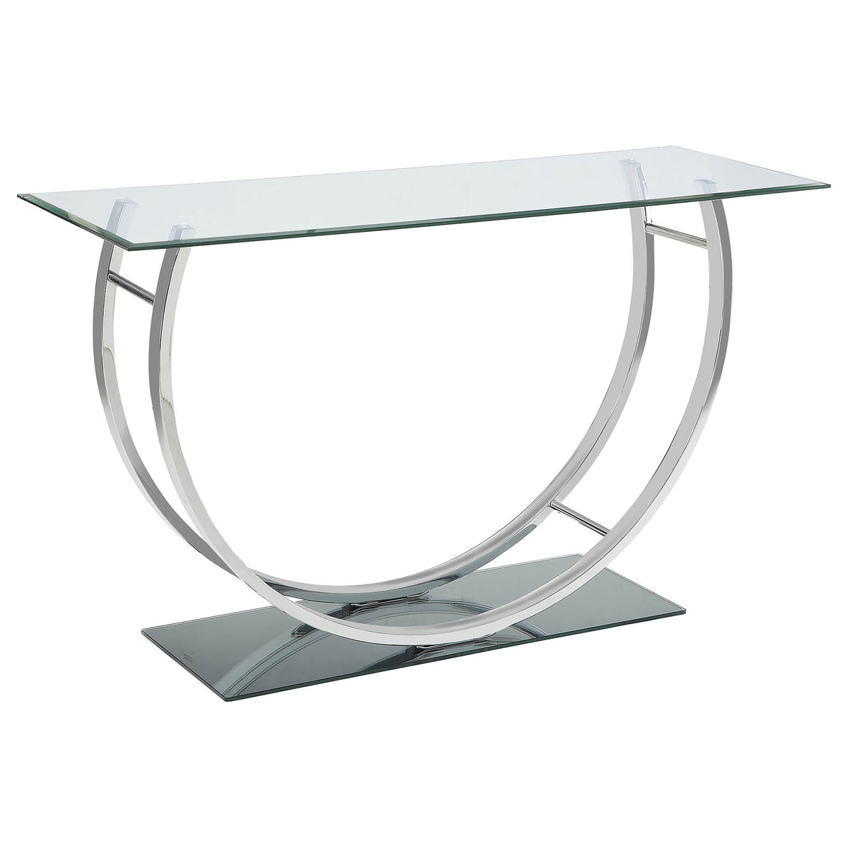 Danville - Rectangular U-Shaped Glass Top Table