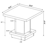 Reston - Square Coffee Table Set